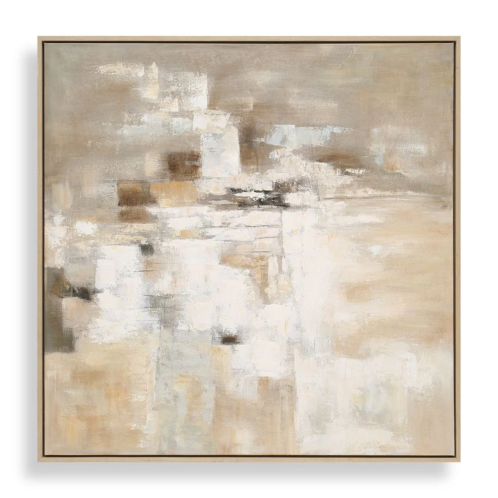 Uttermost Time To Time Earthy Tones Hand Painted Canvas - Image 2