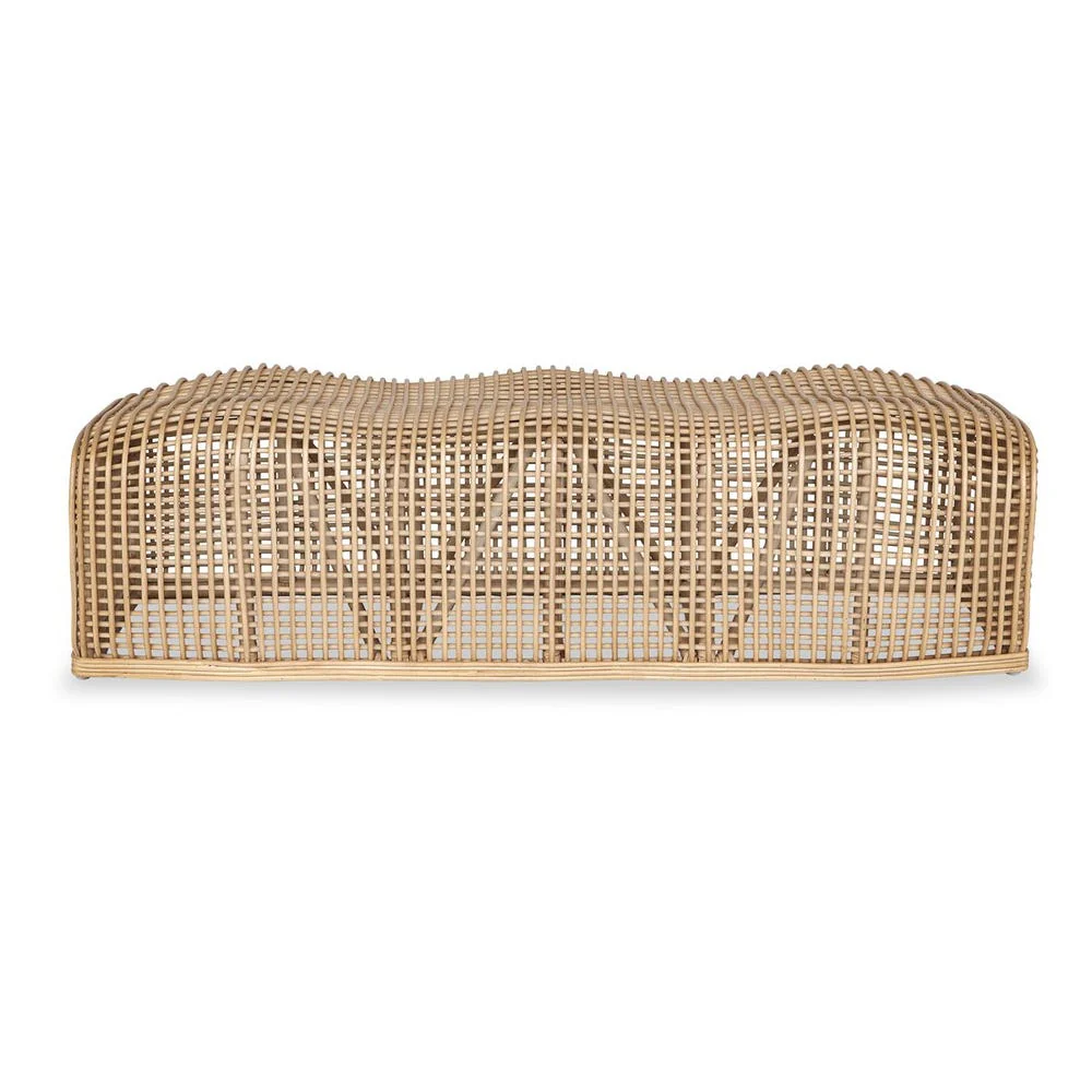 Uttermost Tino Handcrafted Natural Rattan Bench - Image 2