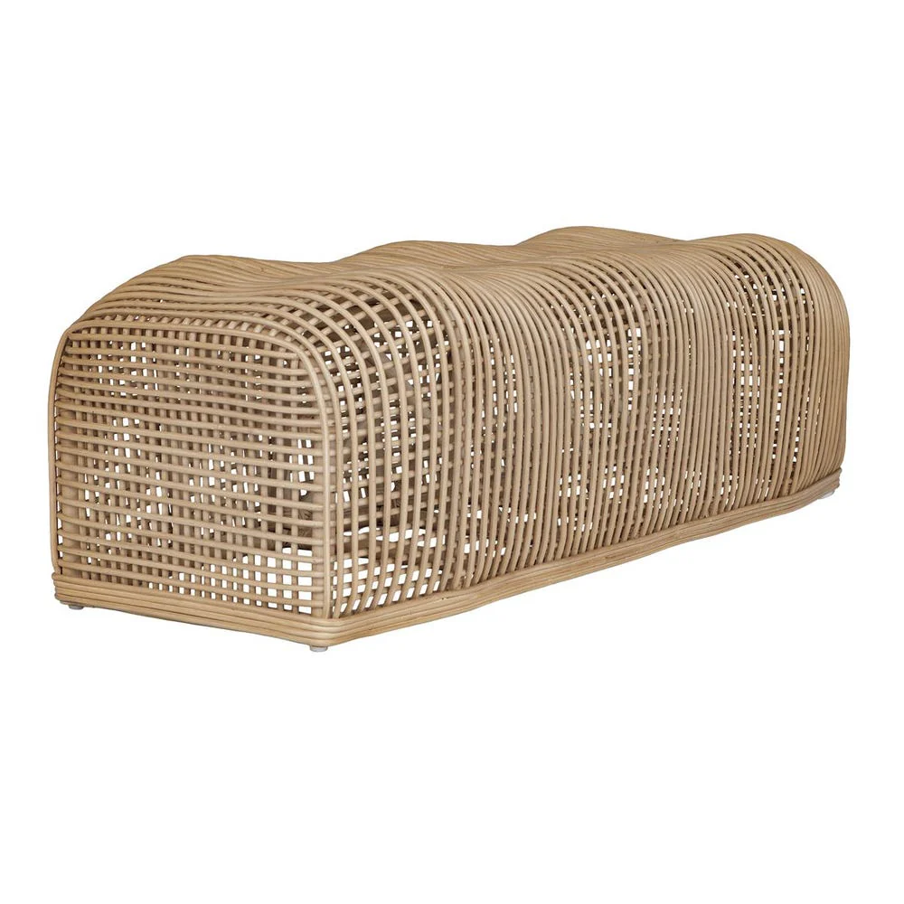 Uttermost Tino Handcrafted Natural Rattan Bench - Image 3