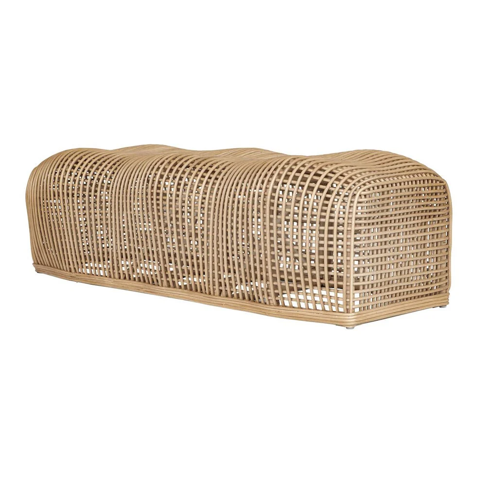 Uttermost Tino Handcrafted Natural Rattan Bench - Image 5