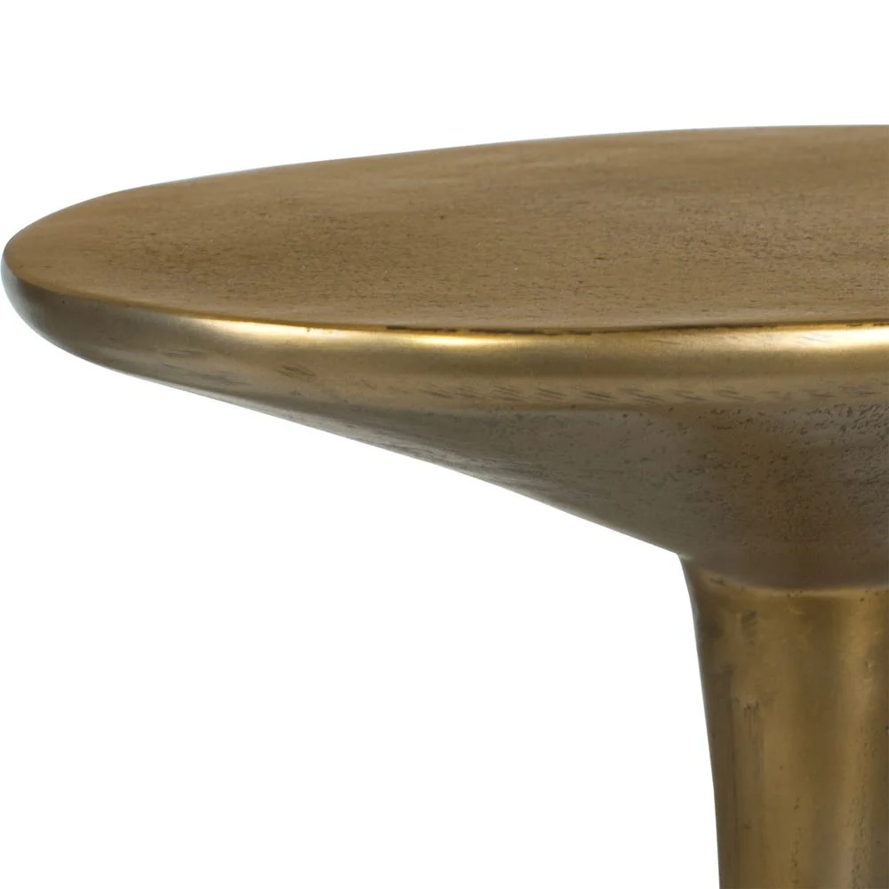 Uttermost Tolstoy Rich Antique Brass Accent Table ~ Indoor & Outdoor Use - Image 6