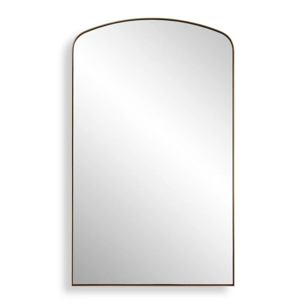 Uttermost Tordera Brass Sleek Steel Framed Arch Mirror - Image 2
