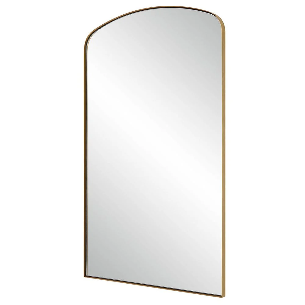 Uttermost Tordera Brass Sleek Steel Framed Arch Mirror - Image 3