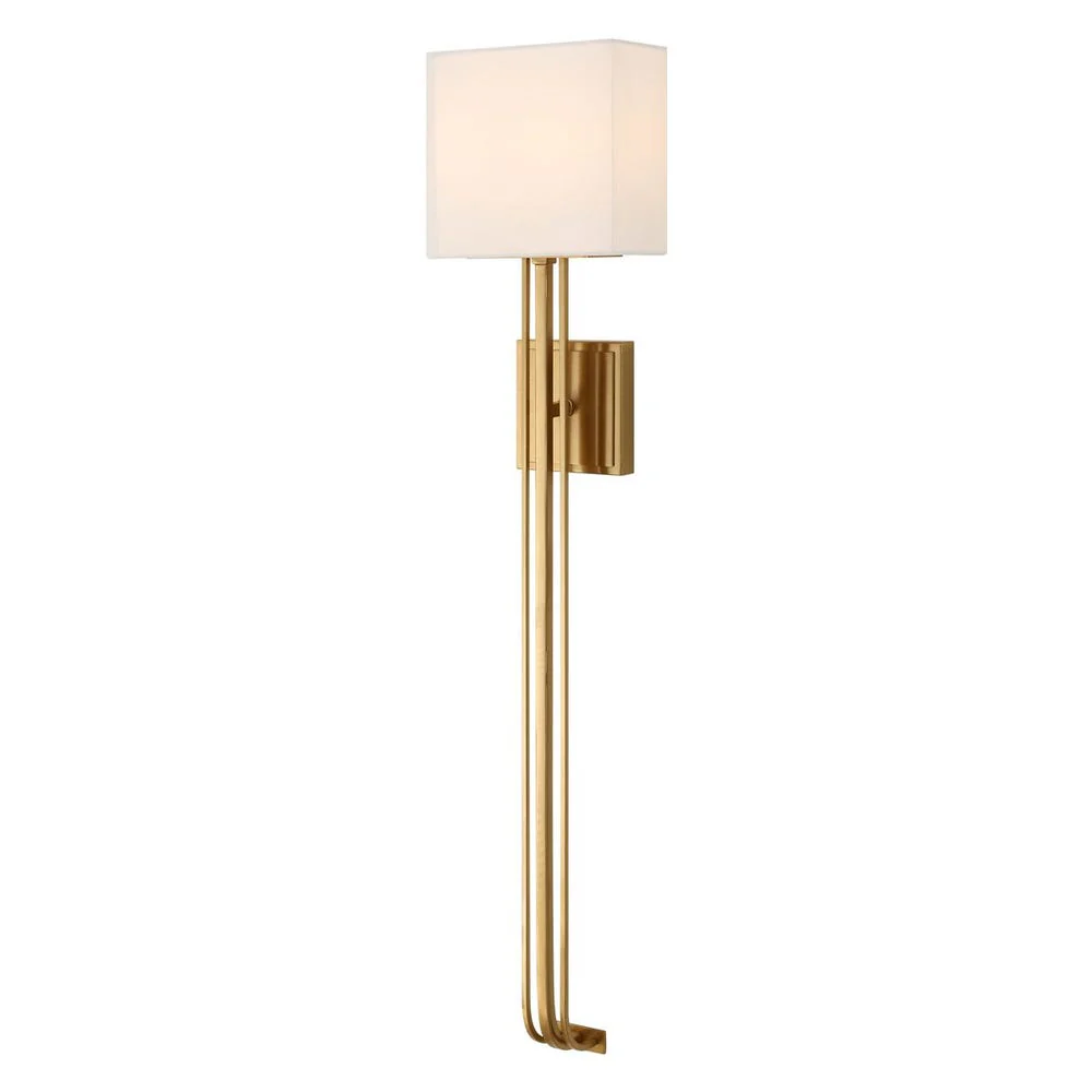 Uttermost Trenton Warm Brass 2 Light Sconce
