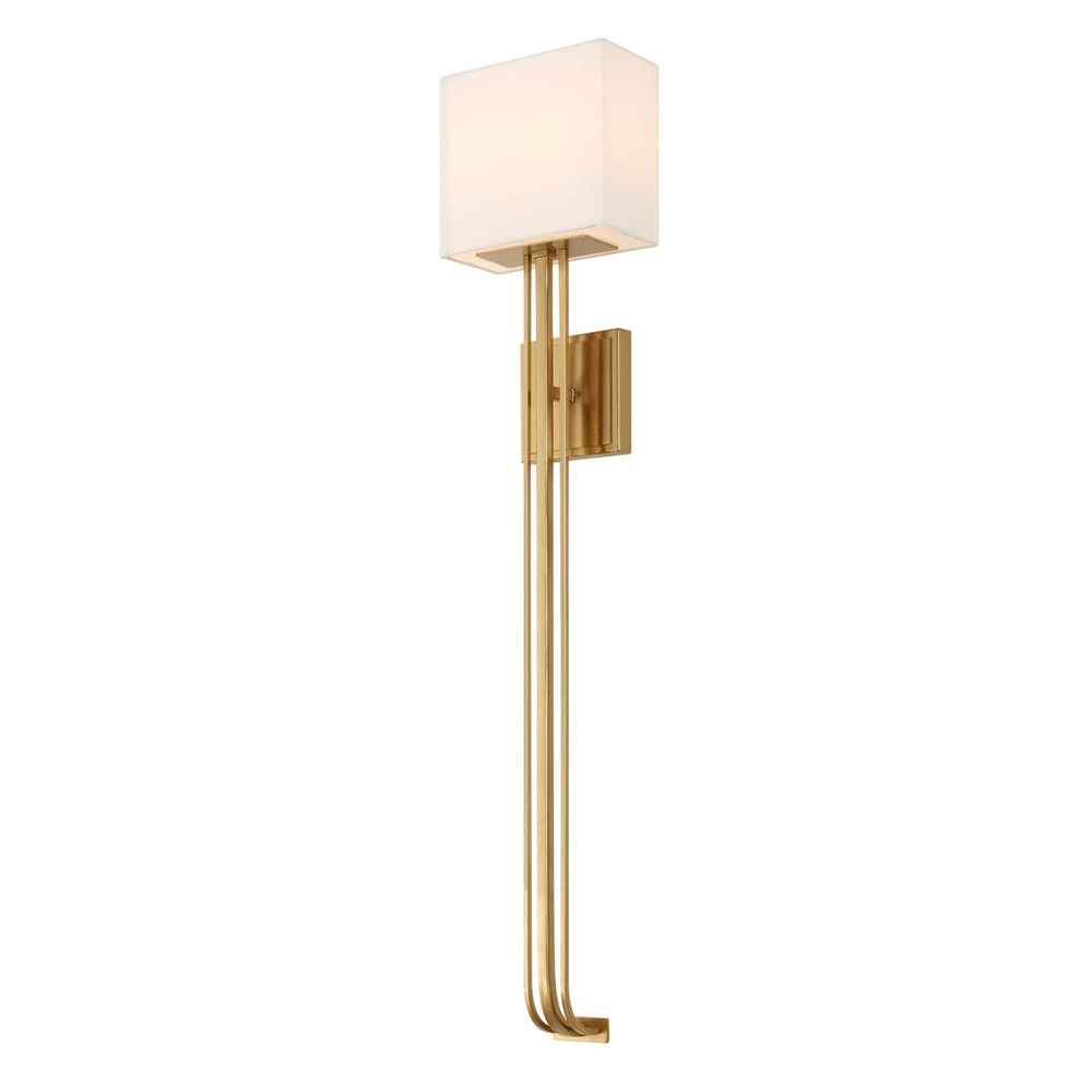 Uttermost Trenton Warm Brass 2 Light Sconce - Image 6