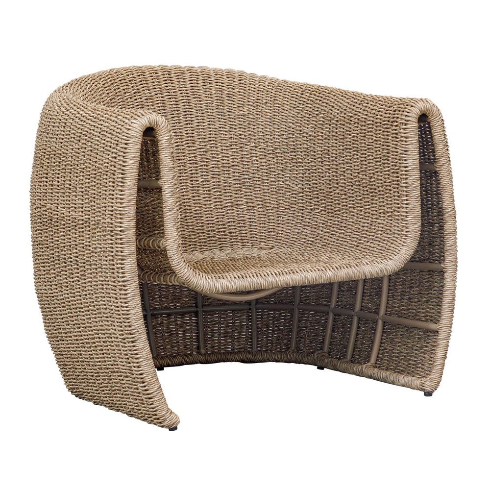 Uttermost Tropic Lounge Chair ~ Golden Flax ~ Indoor & Outdoor Use - Image 10