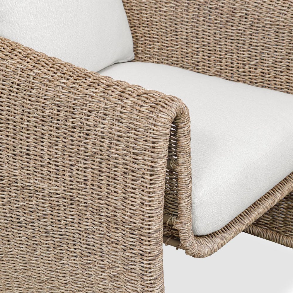 Uttermost Tropic Lounge Chair ~ Golden Flax ~ Indoor & Outdoor Use - Image 12