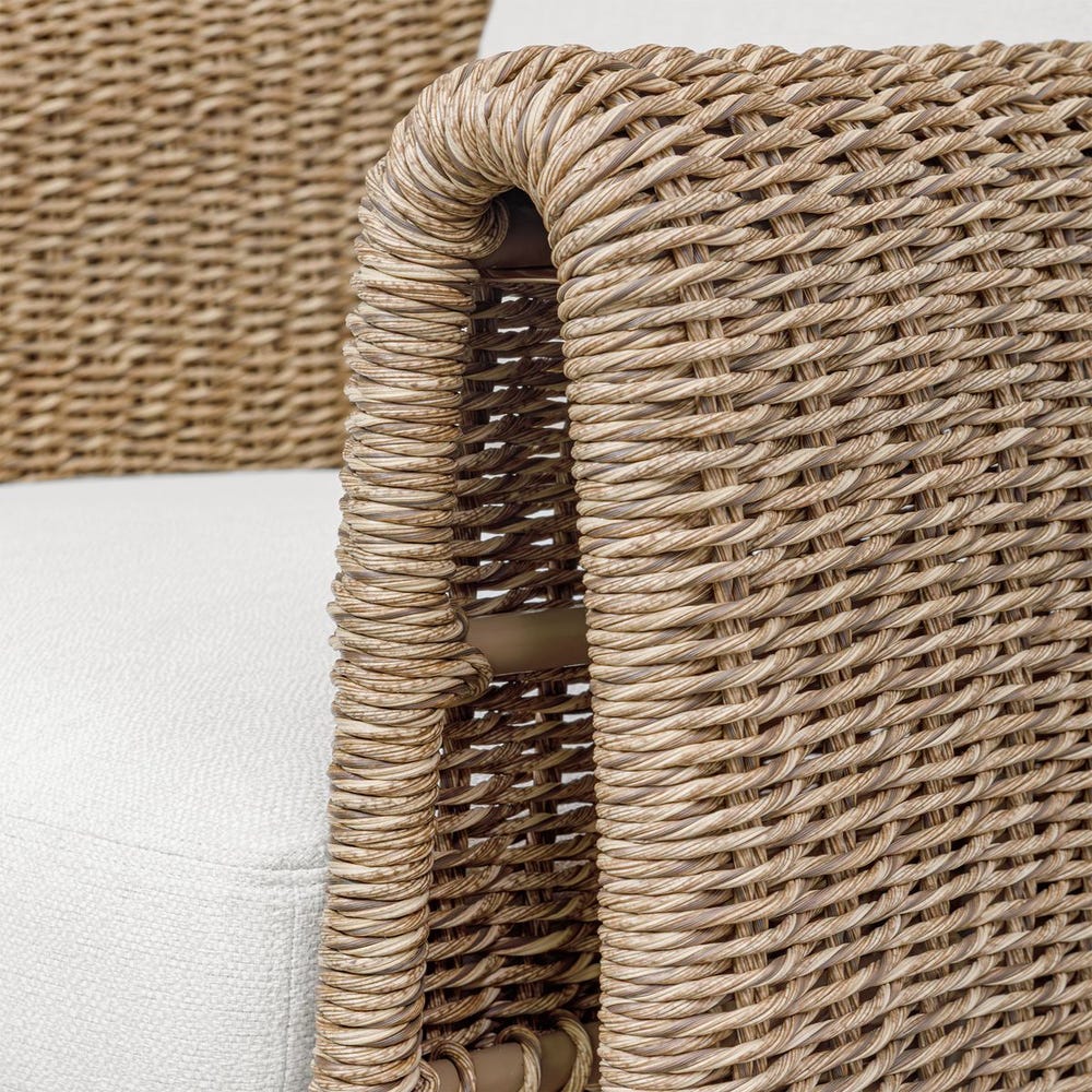 Uttermost Tropic Lounge Chair ~ Golden Flax ~ Indoor & Outdoor Use - Image 13