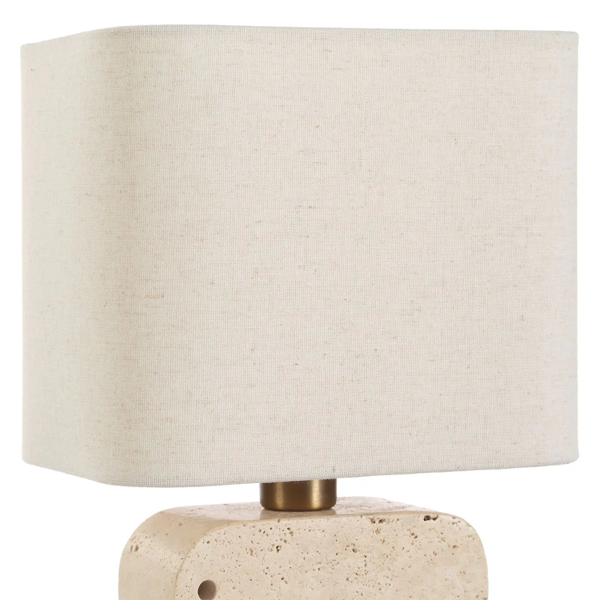 Uttermost Tusk Elephant Sculpture Beige Accent Lamp With Khaki Fabric Shade - Image 5