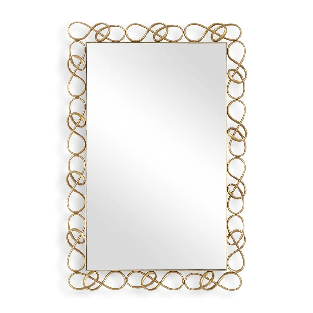 Uttermost Twist It Infinity Loop Antique Brass Mirror - Image 3