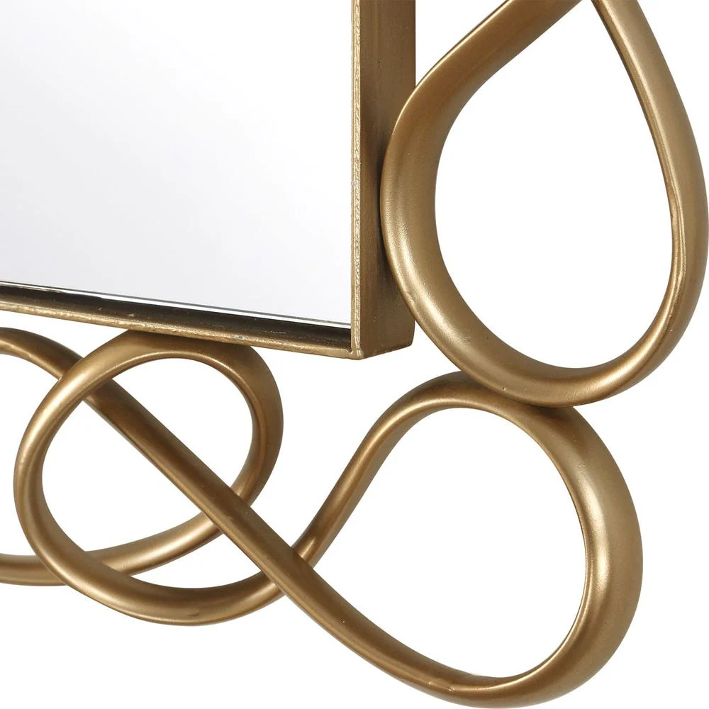 Uttermost Twist It Infinity Loop Antique Brass Mirror - Image 5