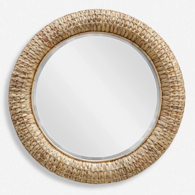 Uttermost Twisted Seagrass Round Mirror - Image 2
