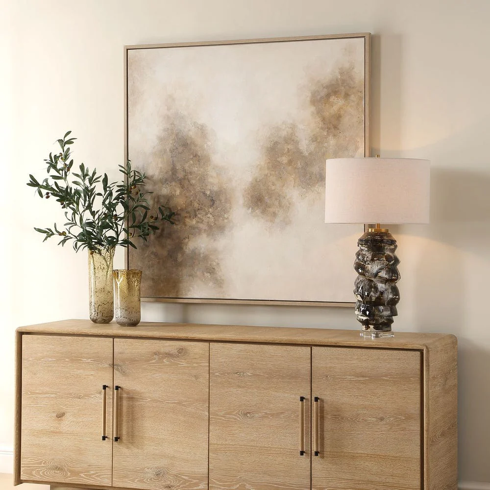 Uttermost Up In Smoke Hand Painted Canvas - Image 2