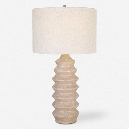 Uttermost Uplift Table Lamp With Oatmeal Linen Shade - Image 2