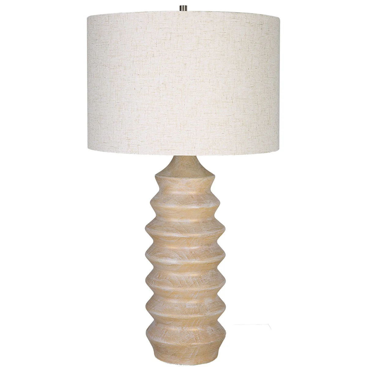 Uttermost Uplift Table Lamp With Oatmeal Linen Shade - Image 4