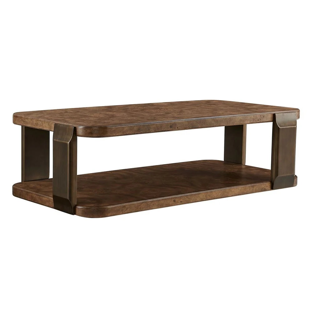Uttermost Vance Mappa Burl Coffee Table - Image 4