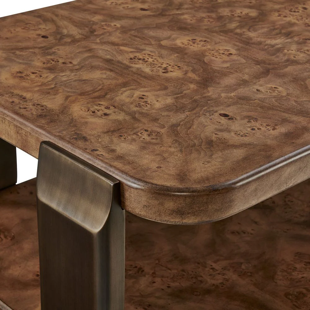 Uttermost Vance Mappa Burl Coffee Table - Image 6