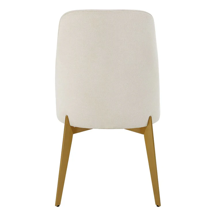 Uttermost Vantage White Frost Performance Fabric Upholstered Dining Chair - Image 6