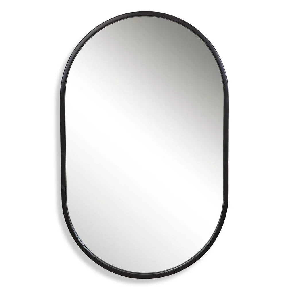 Uttermost Varina Sleek Satin Black Mirror - Image 6