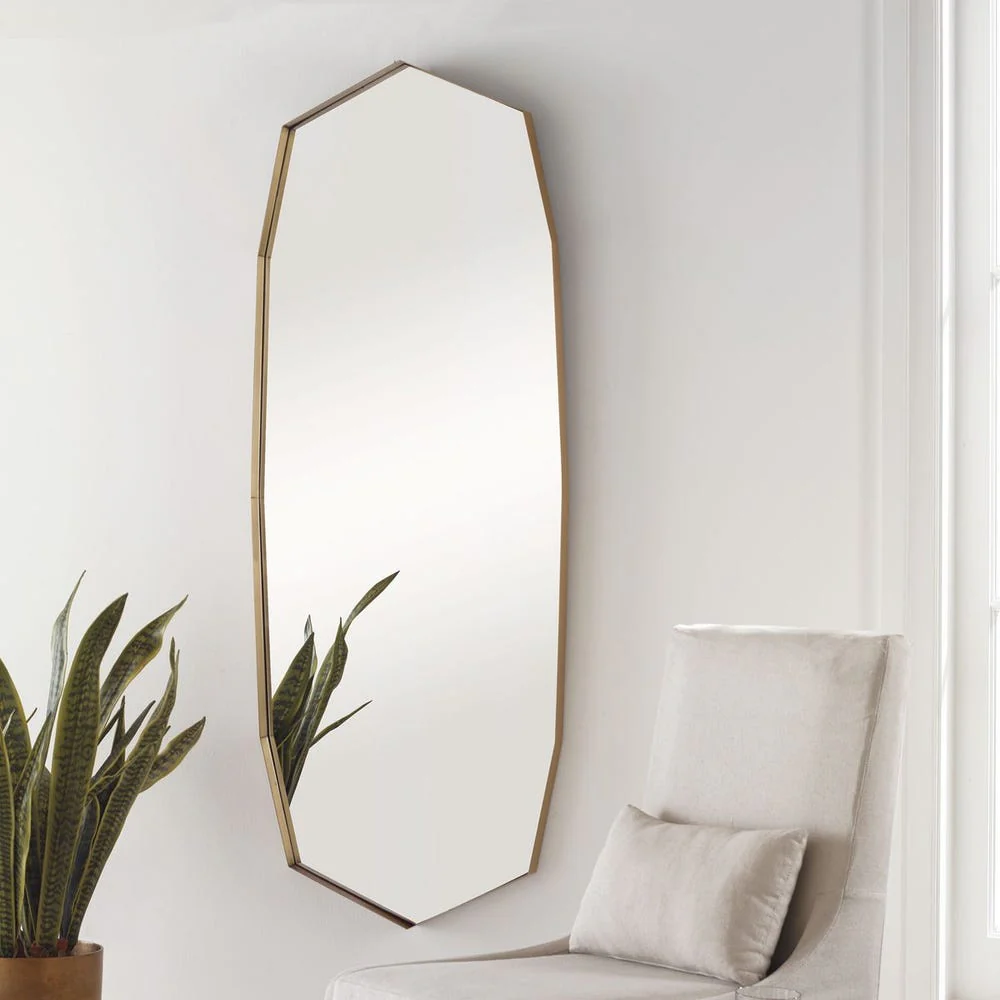 Uttermost Vault Antique Brass Mirror