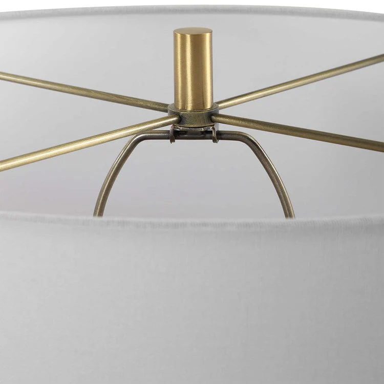 Uttermost Sylvie Abstract Ceramic Table Lamp With White Linen Shade - Image 6