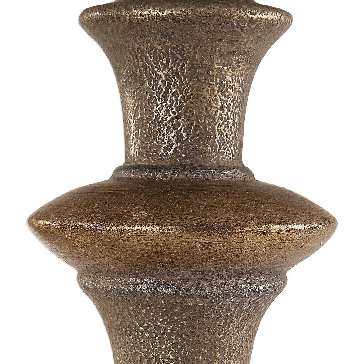 Uttermost Vetralla Antiqued Silver Floor Lamp With Ivory Linen Shade - Image 4