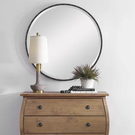 Uttermost Volongo Ivory Stone and Brushed Brass Buffet Lamp With Oatmeal Linen Shade - Image 3