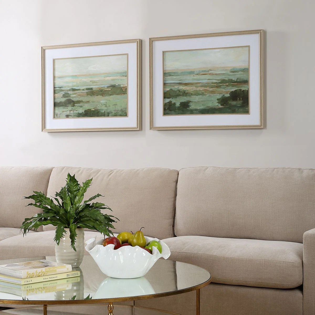 Uttermost Warm Valley Framed Prints Set Of 2 - Image 2