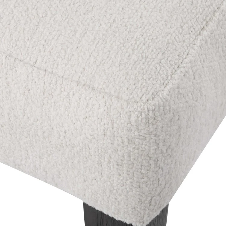 Uttermost Whisper Off White Boucle Set of 2 Dining Chairs - Image 8