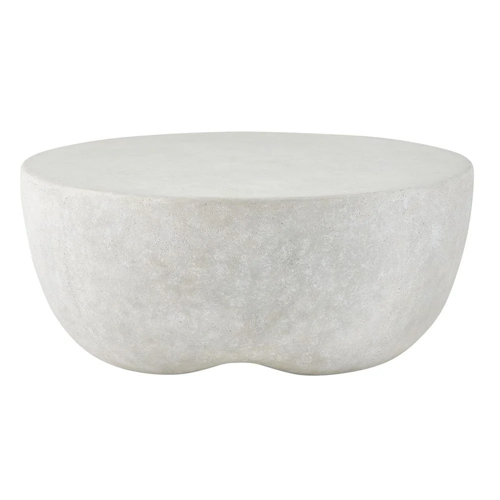 Uttermost Wright Light Stone Concrete Coffee Table ~ Indoor And Outdoor Use - Image 2