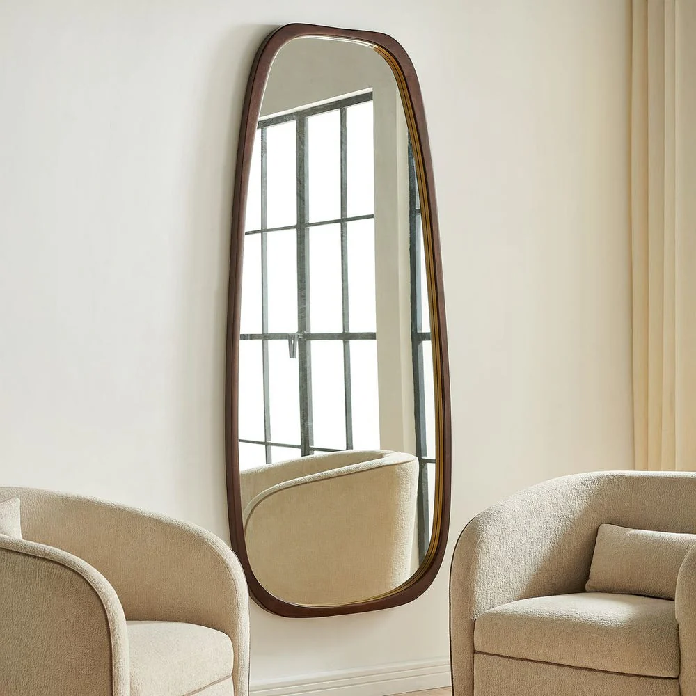 Uttermost Zachari Warm Dark Walnut Tall Mirror