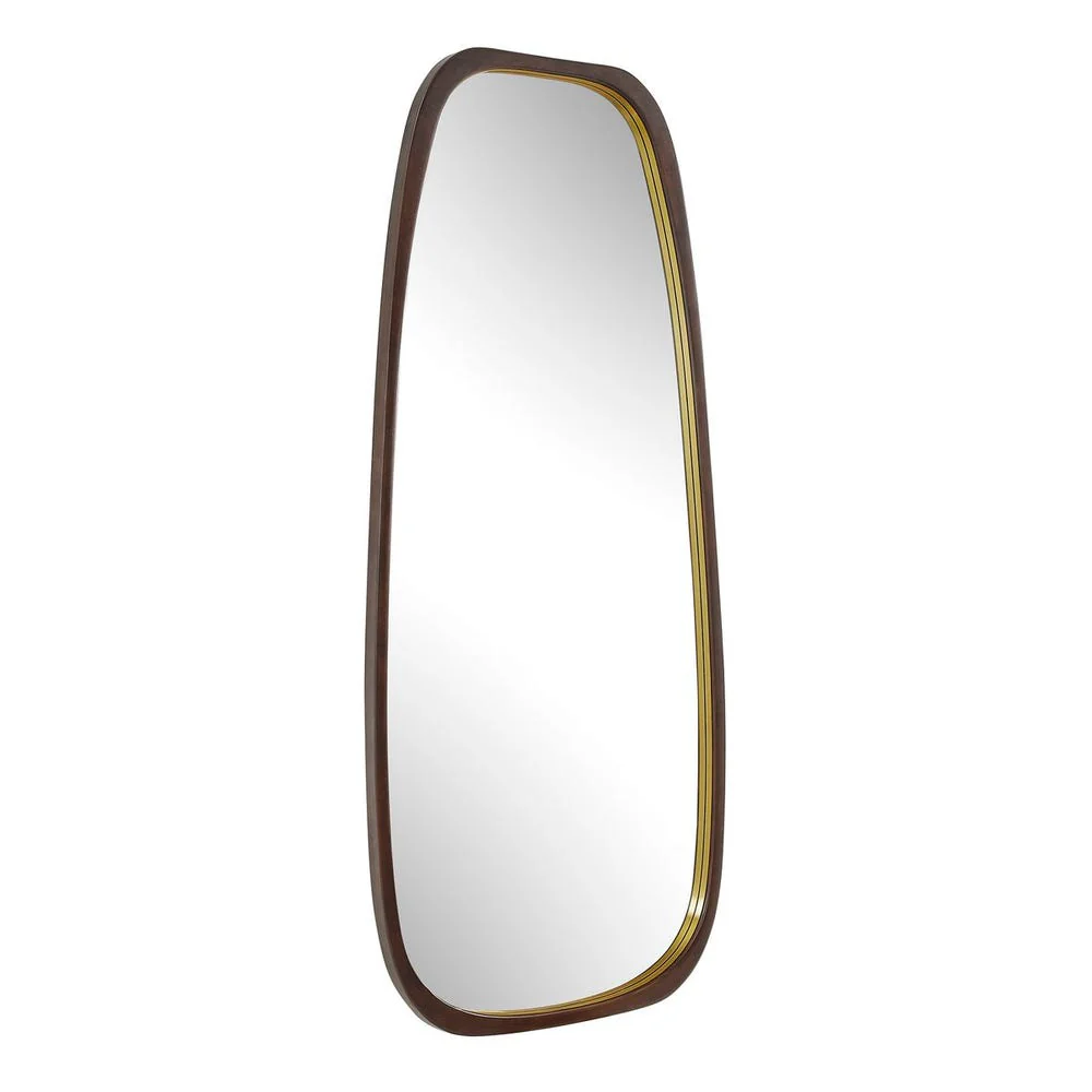 Uttermost Zachari Warm Dark Walnut Tall Mirror - Image 4