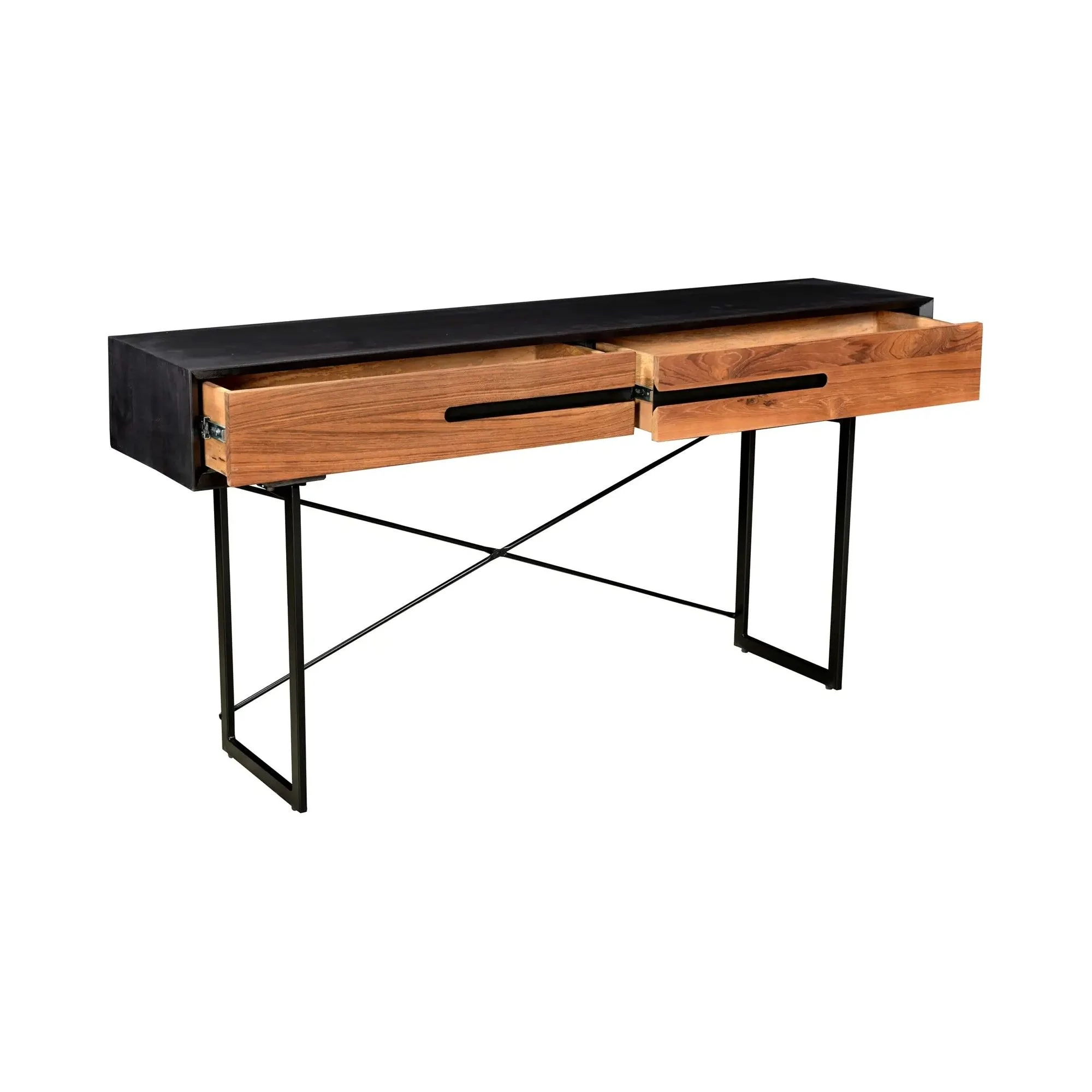 Moe’s Home Collection Vienna Light Brown Mango Wood Console Table - Image 3