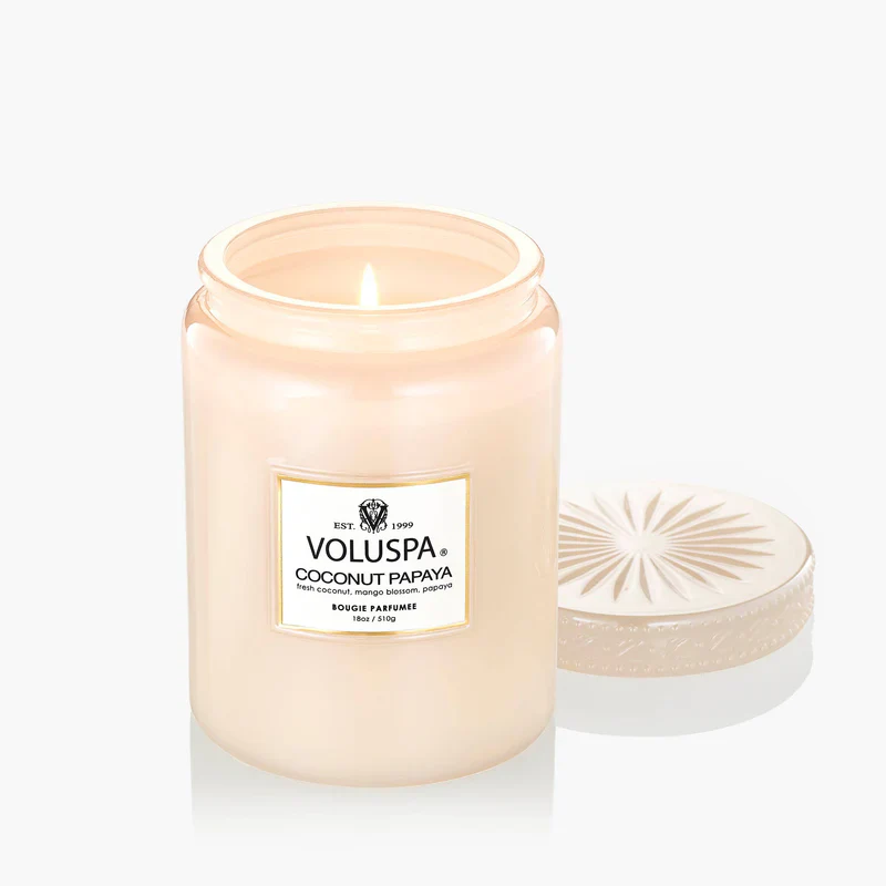Voluspa Coconut Payaya Large Candle ~ 18oz ~ SPRING SALE ~ Limited Quantity - Image 4