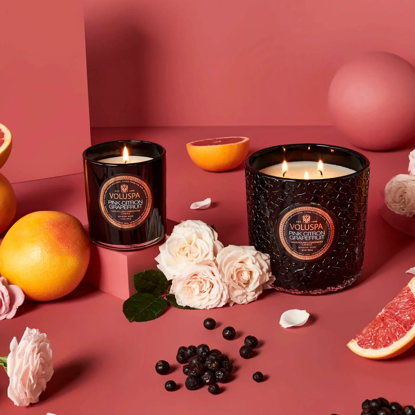 Voluspa Pink Citron Petite Jar Candle ~ 4.5 oz. ~ SPRING SALE ~ Limited Quantity - Image 2