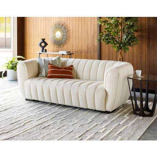 Surya Vortex Modern Glass Top With Brown Metal Base Accent Side Table VTX-002 - Image 3