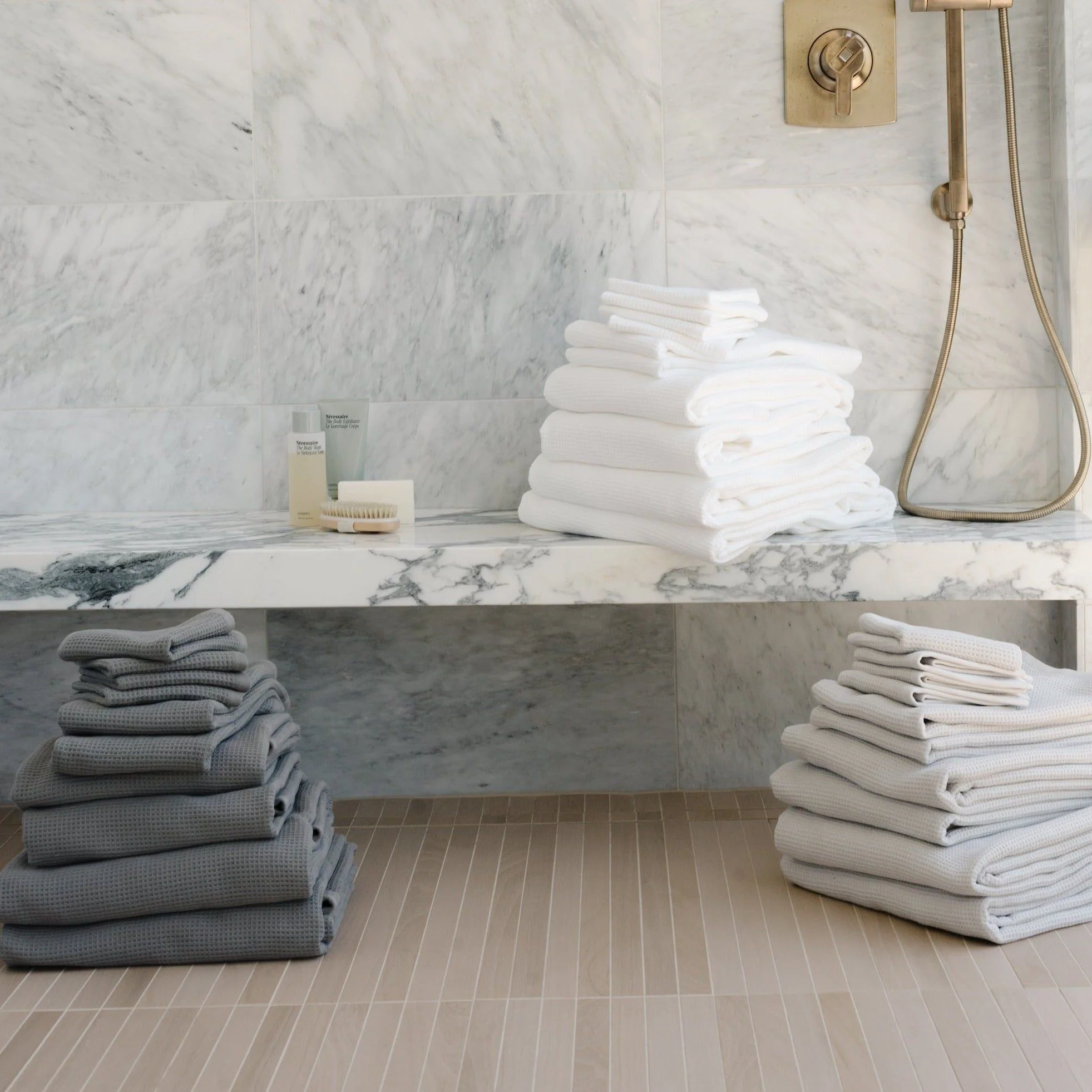 Cozy Earth Waffle Bath Sheets ~ Set of 2 Bath Towels - Image 10