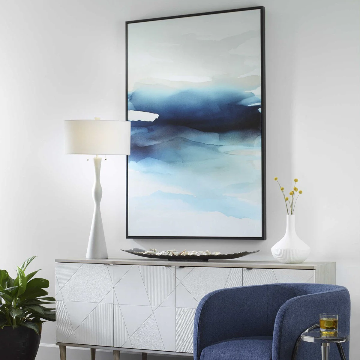 Uttermost Waves Crashing Framed Canvas - Image 3