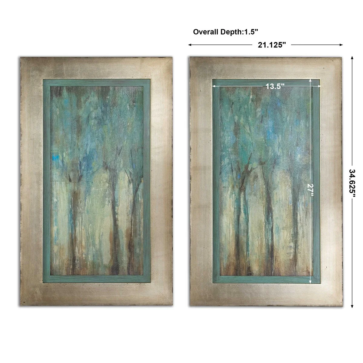 Uttermost Whispering Wind Oil Reproductions Set of 2 Framed Prints - Image 3