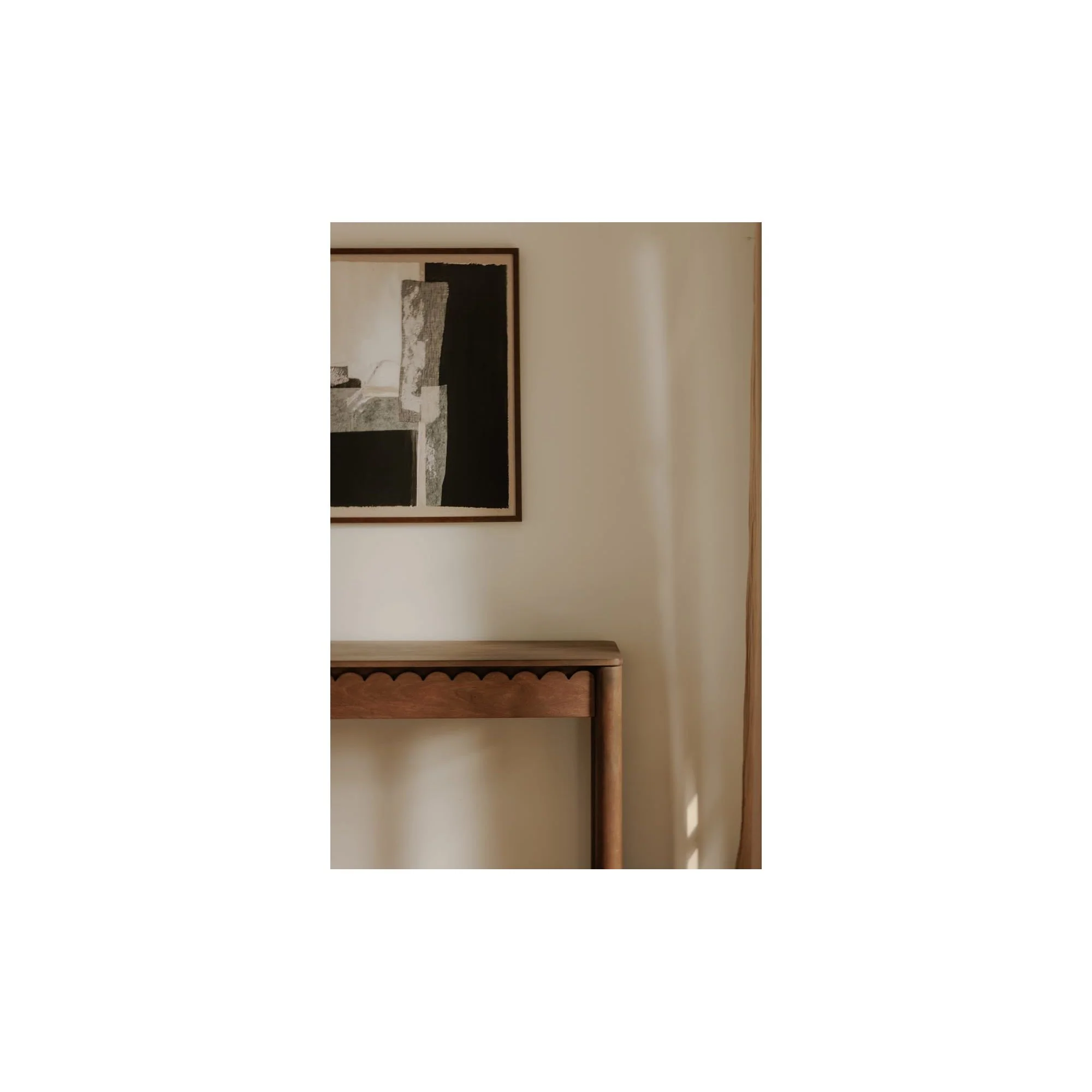 Moe’s Home Collection Wiley Vintage Brown Mango Wood Console Table - Image 3
