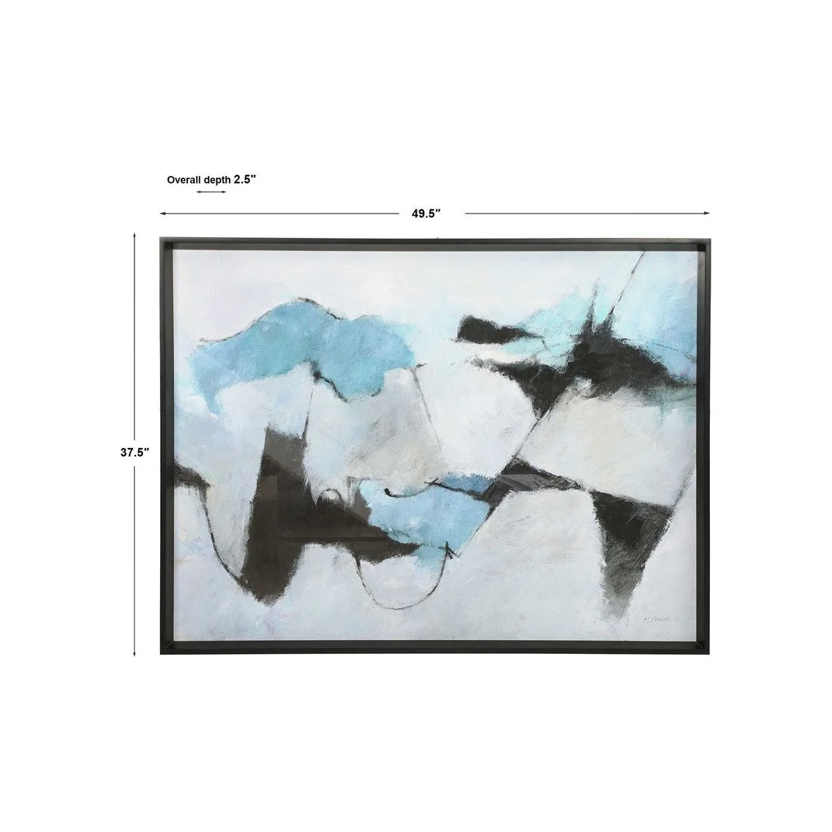 Uttermost Winter Crop Modern Abstract Framed Print - Image 7