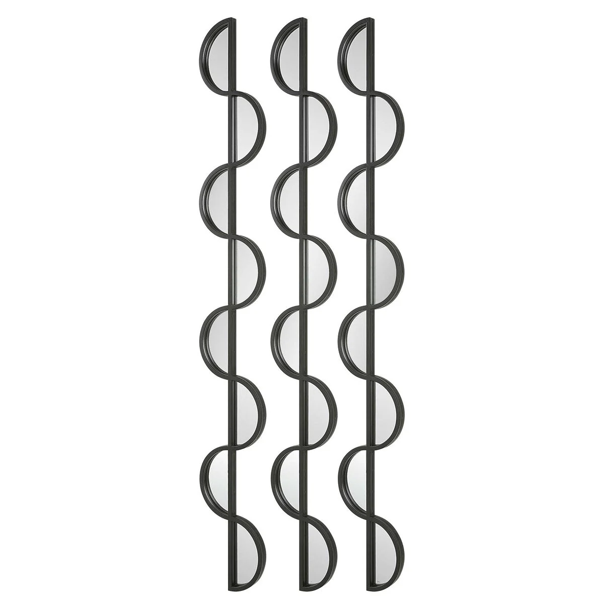 Uttermost Wisp Set of 3 Modern Mirrored Wall Decor - Image 4