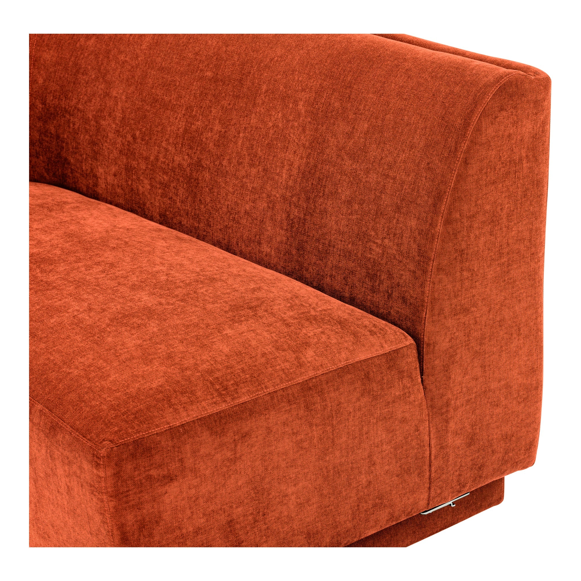 Moe's Home Collection Yoon Red 2 Seat Sofa Left-Facing - Image 5