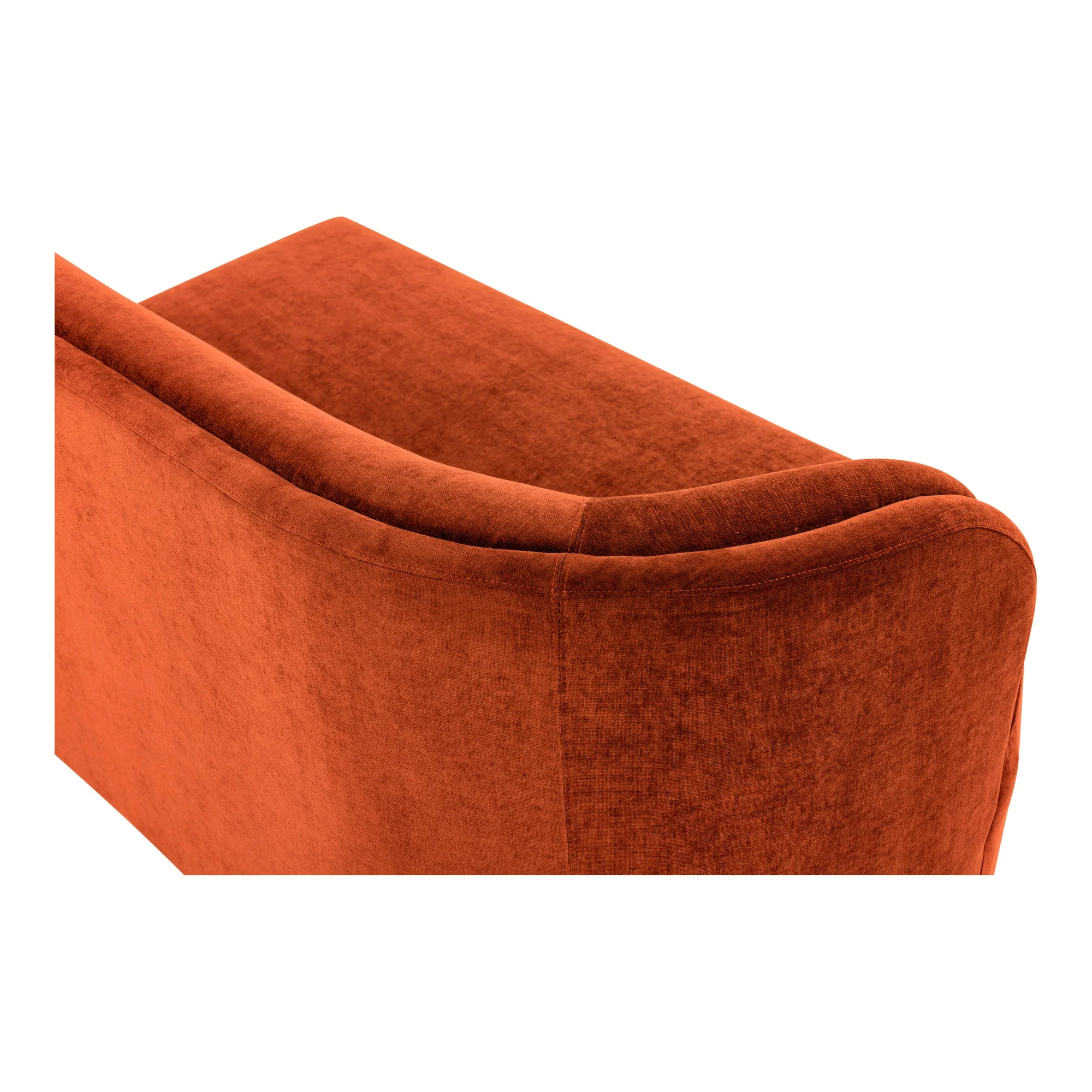 Moe's Home Collection Yoon Red 2 Seat Sofa Left-Facing - Image 6