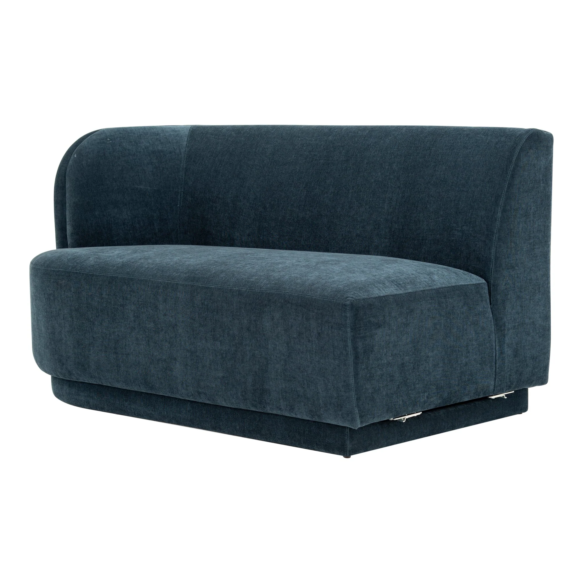 Moe's Home Collection Yoon Blue 2 Seat Sofa Left - Image 2