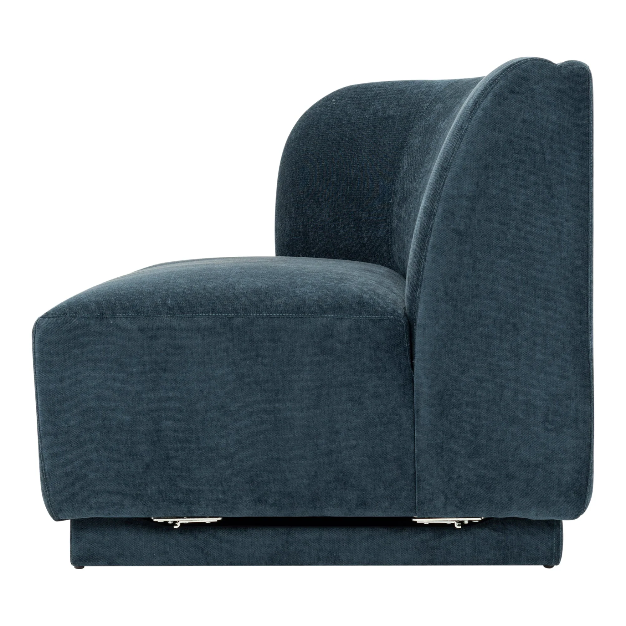 Moe's Home Collection Yoon Blue 2 Seat Sofa Left - Image 4