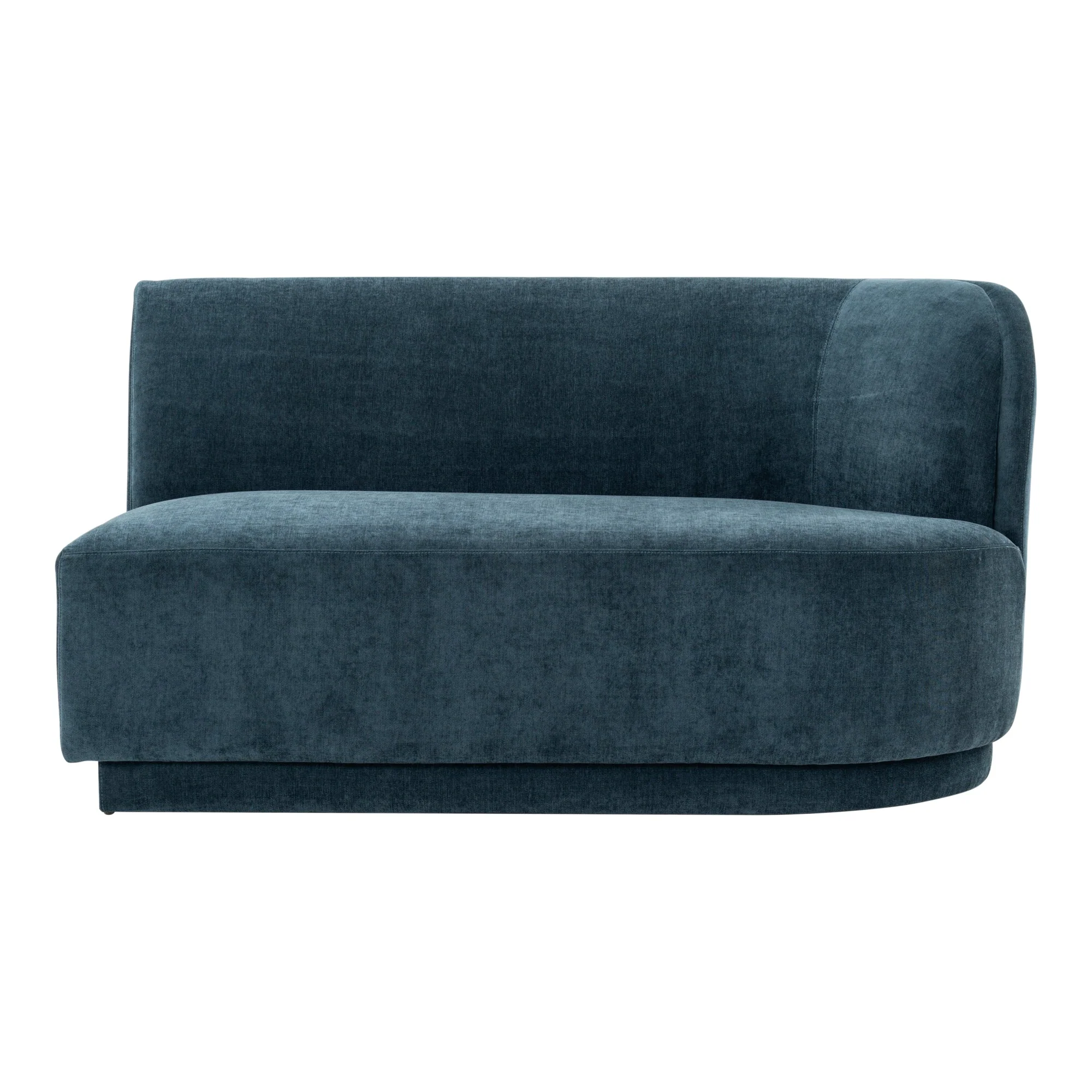 Moe's Home Collection Yoon Blue 2 Seat Sofa Right Nightshade - Image 2