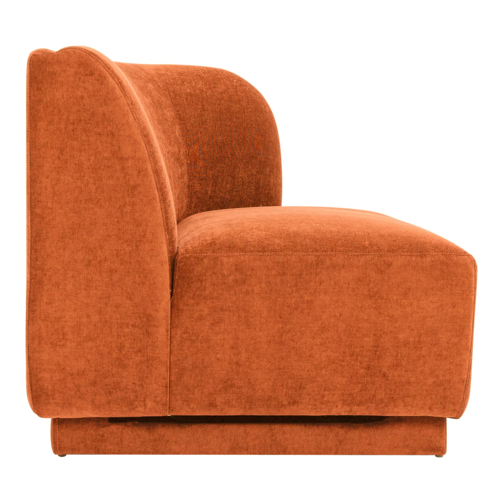 Moe's Home Collection Yoon Red 2 Seat Sofa Right-Facing - Image 3