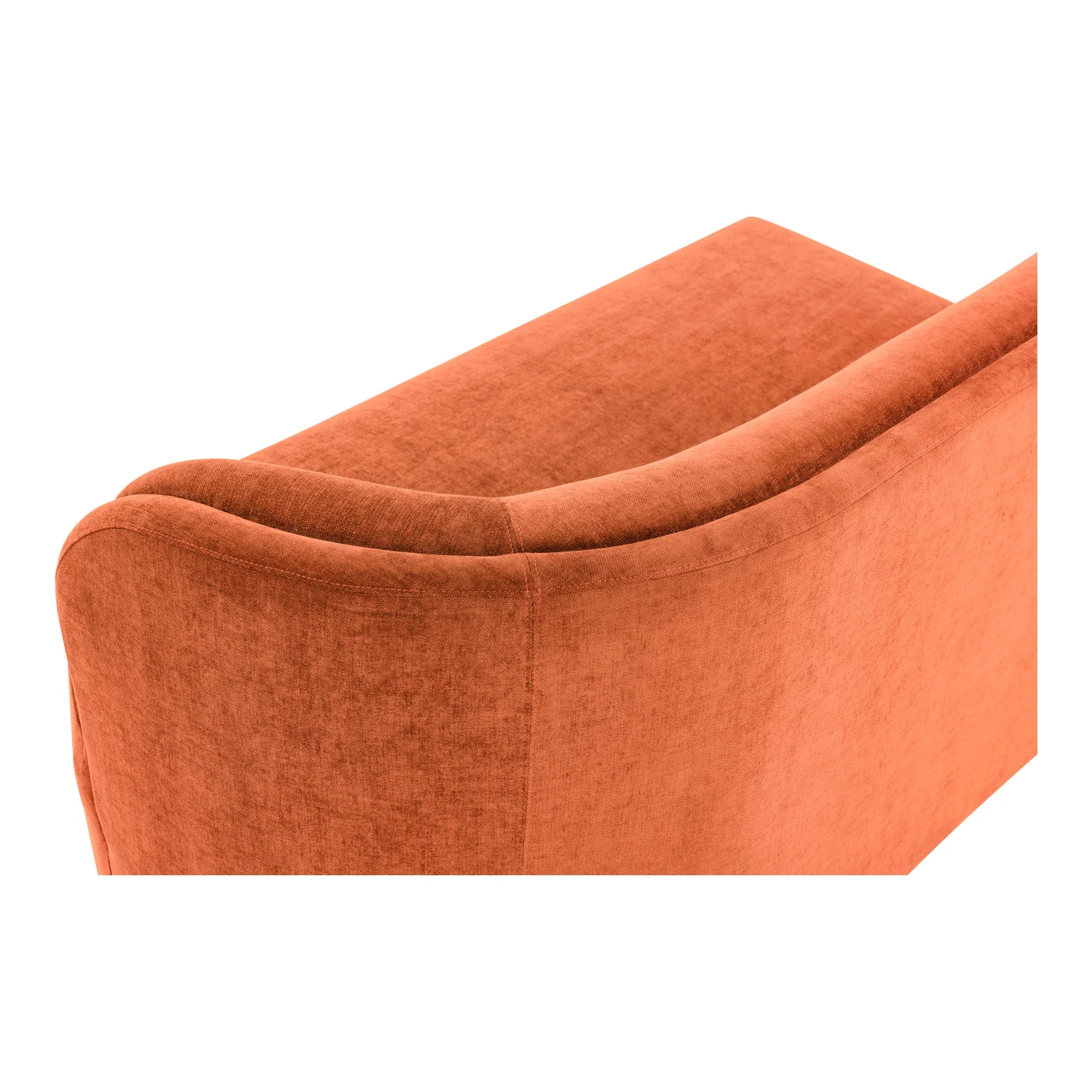Moe's Home Collection Yoon Red 2 Seat Sofa Right-Facing - Image 6