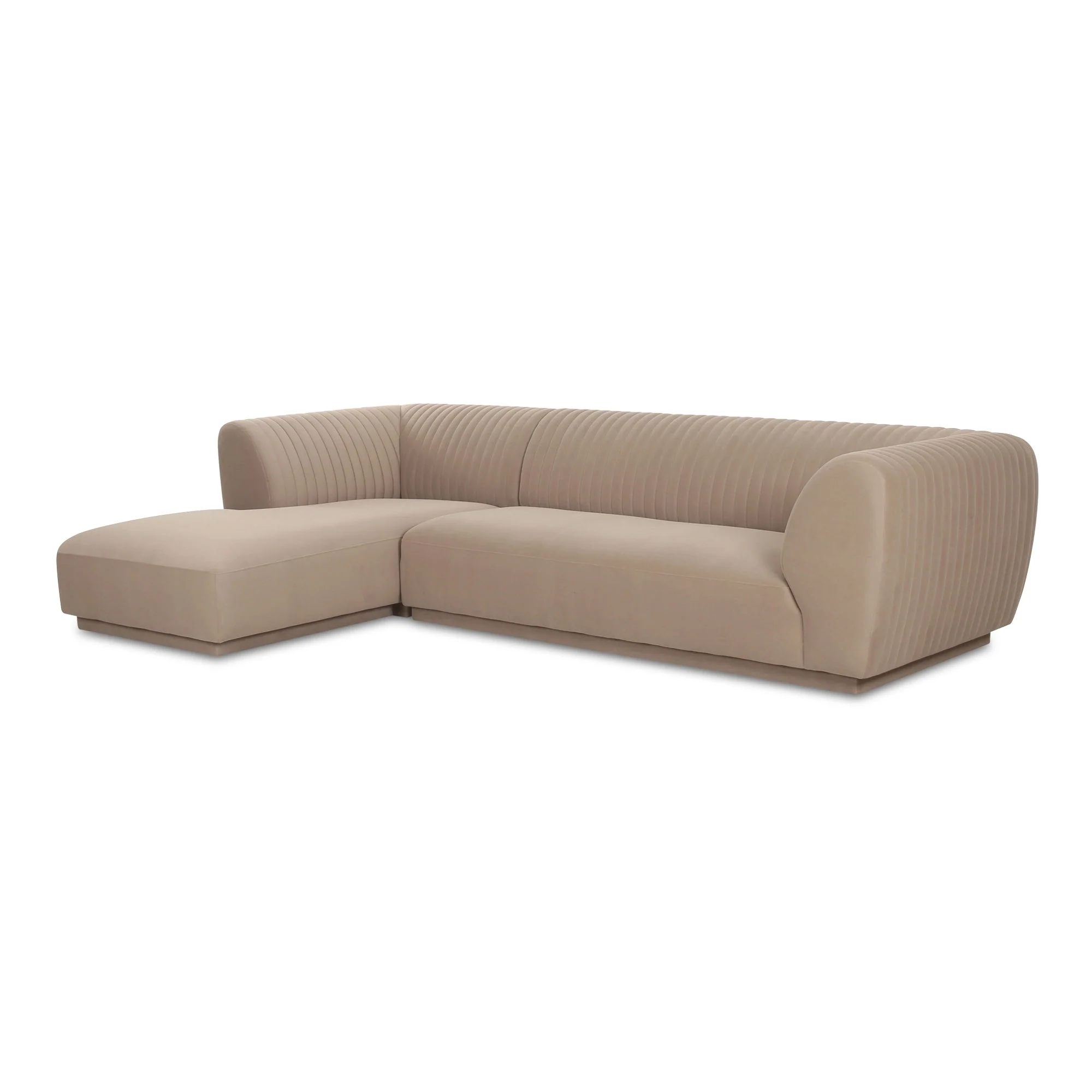 Moe's Home Collection Zandro Beige Left-Facing Sectional - Image 2